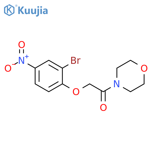 2-(2-Bromo-4-nitrophenoxy)-1-(morpholin-4-yl)ethanone structure