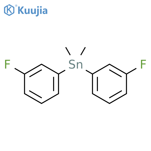 Stannane, bis(3-fluorophenyl)dimethyl- structure