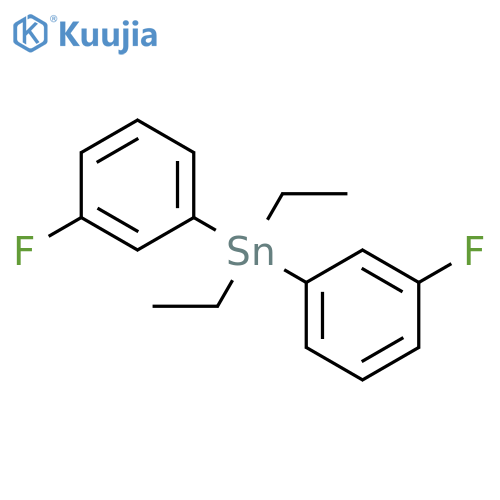 Stannane, diethylbis(3-fluorophenyl)- structure