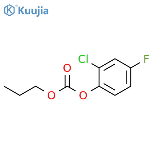 2-Chloro-4-fluorophenyl propyl carbonate structure