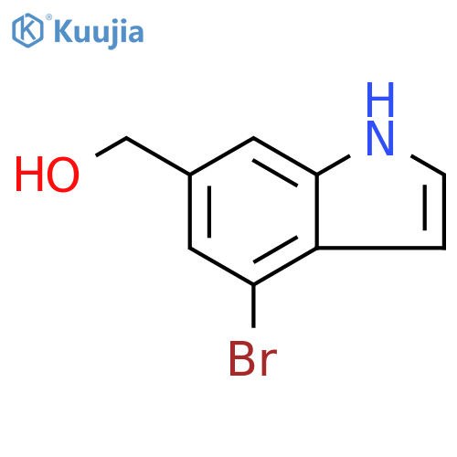 (4-Bromo-1H-indol-6-yl)methanol structure