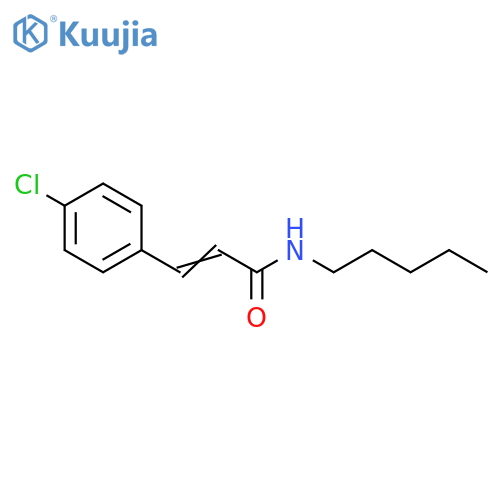 2-Propenamide, 3-(4-chlorophenyl)-N-pentyl- structure