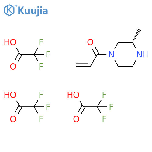 1-[(3S)-3-Methylpiperazin-1-yl]prop-2-en-1-one;2,2,2-trifluoroacetic acid structure