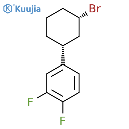 4-[(1R,3S)-3-Bromocyclohexyl]-1,2-difluorobenzene structure