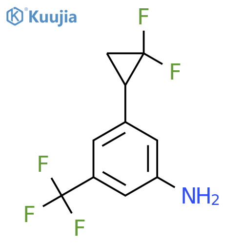 3-(2,2-Difluorocyclopropyl)-5-(trifluoromethyl)aniline structure
