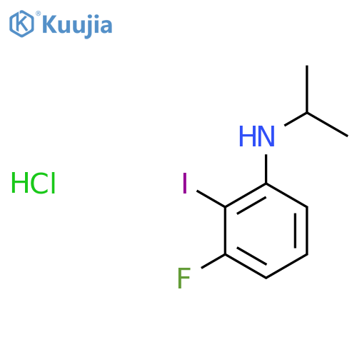 3-Fluoro-2-iodo-N-propan-2-ylaniline;hydrochloride structure