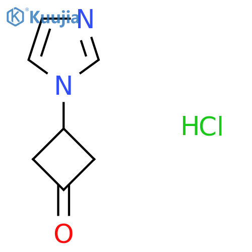3-Imidazol-1-ylcyclobutan-1-one;hydrochloride structure
