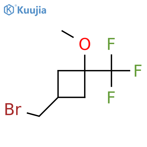 3-(Bromomethyl)-1-methoxy-1-(trifluoromethyl)cyclobutane structure