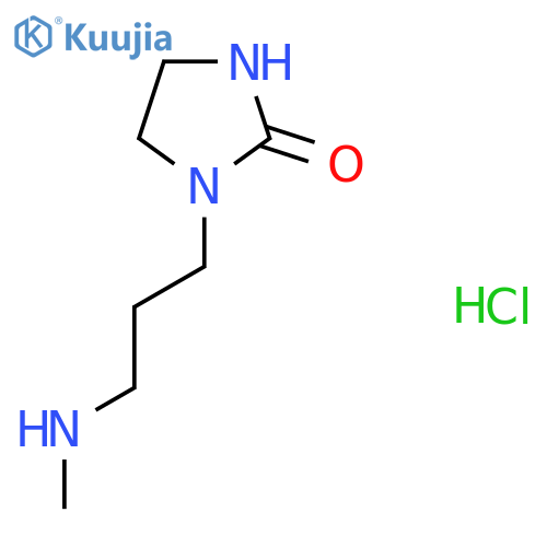 1-[3-(Methylamino)propyl]imidazolidin-2-one;hydrochloride structure