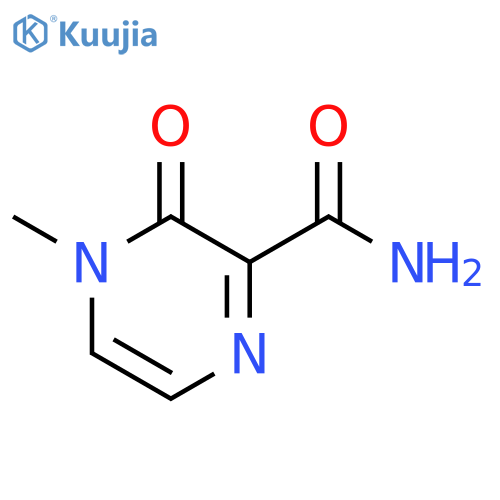 3,4-Dihydro-4-methyl-3-oxo-2-pyrazinecarboxamide structure