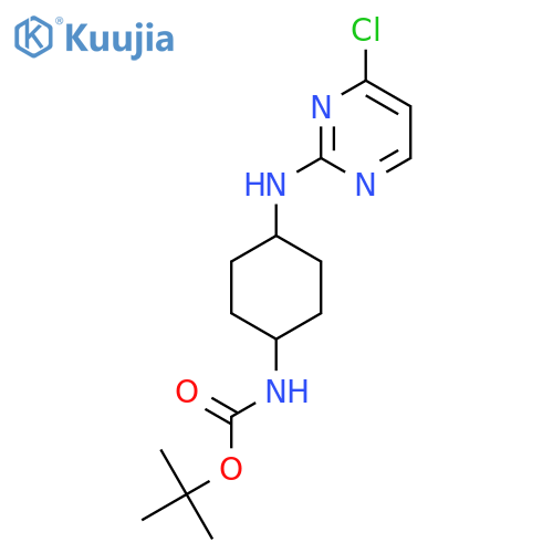 tert-Butyl (4-((4-chloropyrimidin-2-yl)amino)cyclohexyl)carbamate structure