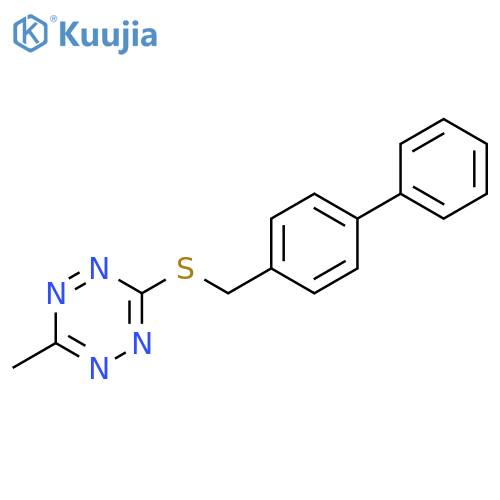 1,2,4,5-Tetrazine, 3-[([1,1'-biphenyl]-4-ylmethyl)thio]-6-methyl- structure