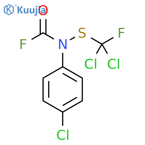 Carbamic fluoride, (4-chlorophenyl)[(dichlorofluoromethyl)thio]- structure