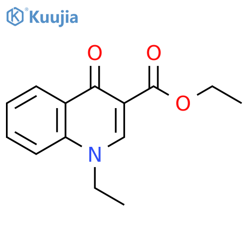 3-Quinolinecarboxylicacid, 1-ethyl-1,4-dihydro-4-oxo-, ethyl ester structure