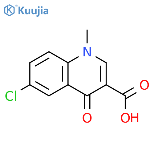 6-Chloro-1-methyl-4-oxo-1,4-dihydroquinoline-3-carboxylic acid structure