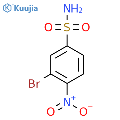 3-bromo-4-nitrobenzene-1-sulfonamide structure