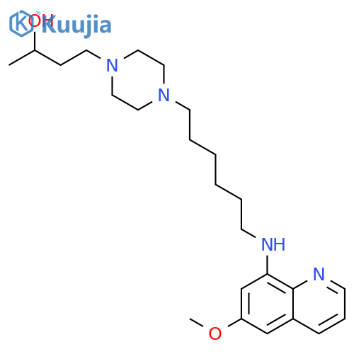 1-Piperazinepropanol,4-[6-[(6-methoxy-8-quinolinyl)amino]hexyl]-a-methyl- structure