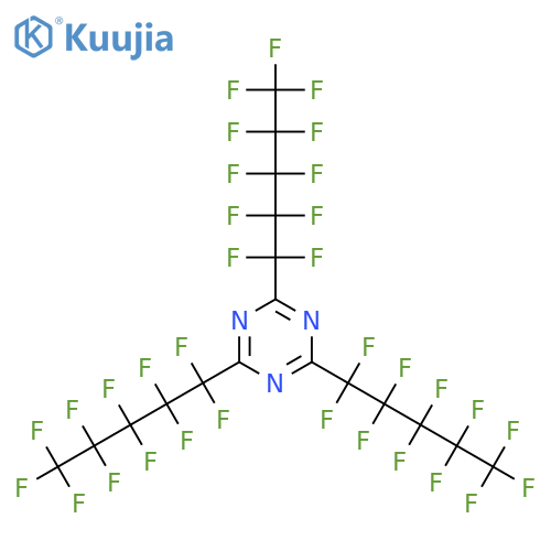 2,4,6-Tris(undecafluoropentyl)-1,3,5-triazine structure