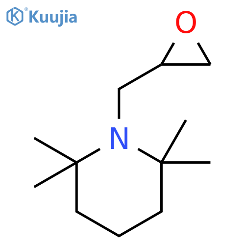 Piperidine, 2,2,6,6-tetramethyl-1-(oxiranylmethyl)- structure