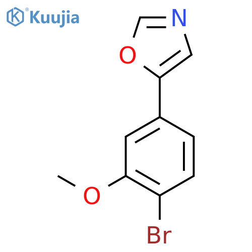 5-(4-Bromo-3-methoxyphenyl)oxazole structure
