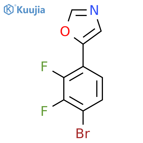 5-(4-Bromo-2,3-difluorophenyl)oxazole structure