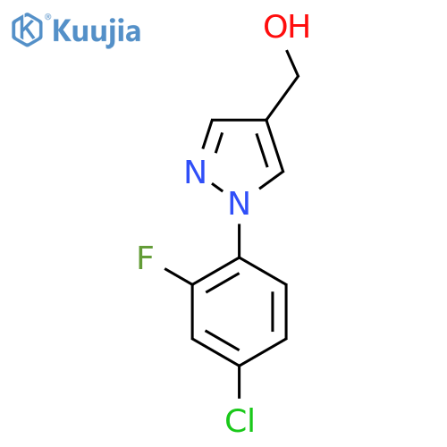 (1-(4-Chloro-2-fluorophenyl)-1H-pyrazol-4-yl)methanol structure