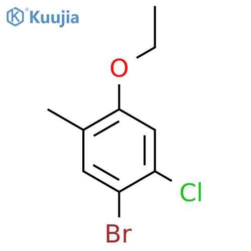 1-Bromo-2-chloro-4-ethoxy-5-methylbenzene structure