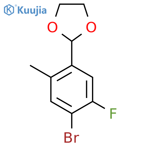 2-(4-Bromo-5-fluoro-2-methylphenyl)-1,3-dioxolane structure