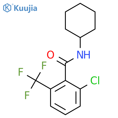 2-Chloro-N-cyclohexyl-6-(trifluoromethyl)benzamide structure