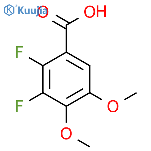 2,3-Difluoro-4,5-dimethoxybenzoic acid structure