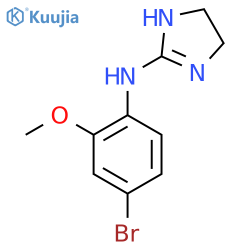 N-(4-bromo-2-methoxyphenyl)-4,5-dihydro-1H-imidazol-2-amine structure