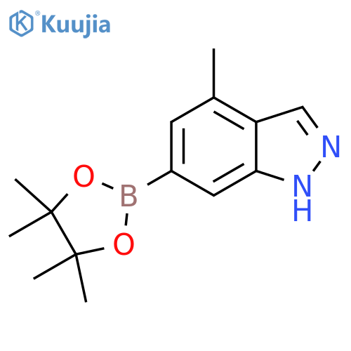 4-Methyl-6-(4,4,5,5-tetramethyl-[1,3,2]dioxaborolan-2-yl)-1H-indazole structure