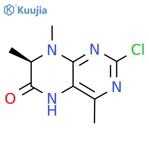 (7R)-2-chloro-4,7,8-trimethyl-5,6,7,8-tetrahydropteridin-6-one structure