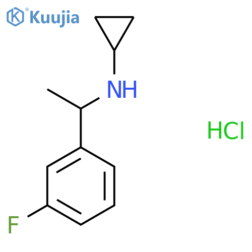 N-(1-(3-Fluorophenyl)ethyl)cyclopropanamine hydrochloride structure