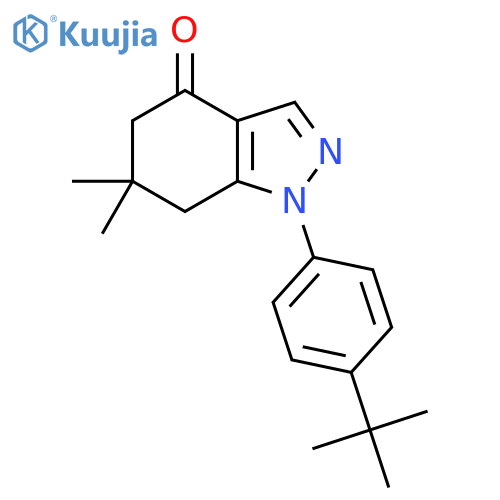 1-(4-Tert-butylphenyl)-6,6-dimethyl-5,7-dihydroindazol-4-one structure