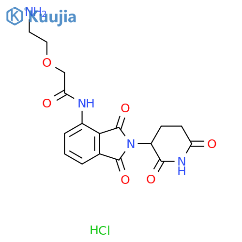 Pomalidomide-PEG1-NH2 hydrochloride structure