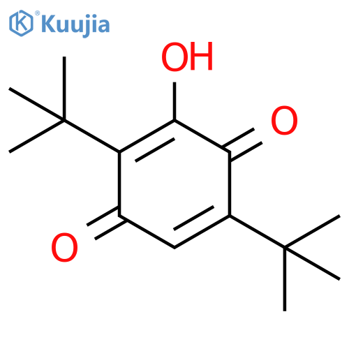 2,5-ditert-butyl-3-hydroxycyclohexa-2,5-diene-1,4-dione structure