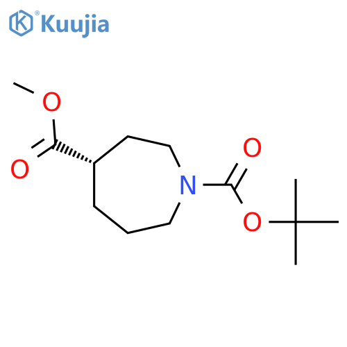 O1-tert-butyl O4-methyl (4S)-azepane-1,4-dicarboxylate structure