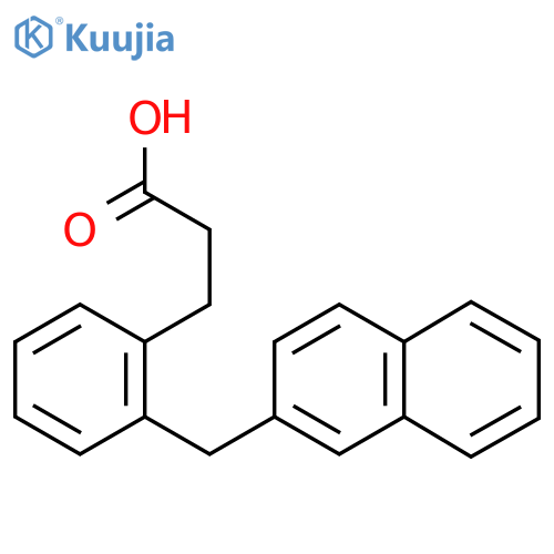 Hydrocinnamic acid, o-(2-naphthylmethyl)- structure