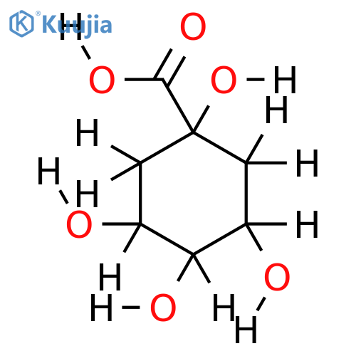 1,3,4,5-Tetrahydroxy-cyclohexancarbonsaeure structure