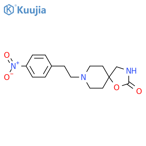 1-Oxa-3,8-diazaspiro[4.5]decan-2-one, 8-[2-(4-nitrophenyl)ethyl]- structure