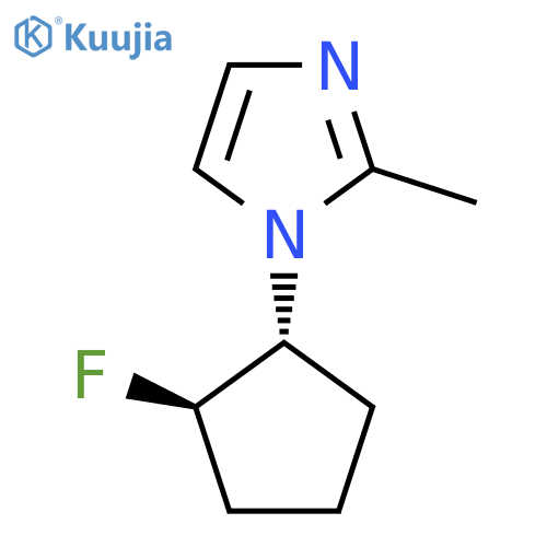 1-(1R,2R)-2-fluorocyclopentyl-2-methyl-1H-imidazole structure