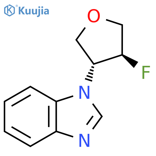 1-(3R,4S)-4-fluorooxolan-3-yl-1H-1,3-benzodiazole structure