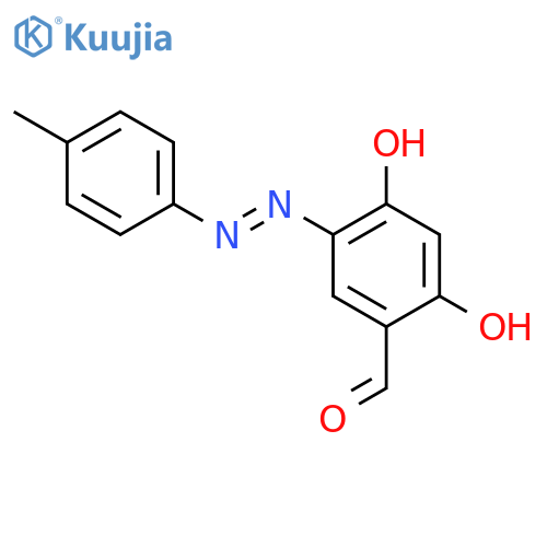 Benzaldehyde, 2,4-dihydroxy-5-[(4-methylphenyl)azo]- structure