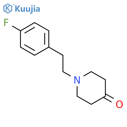 1-2-(4-fluorophenyl)ethylpiperidin-4-one structure