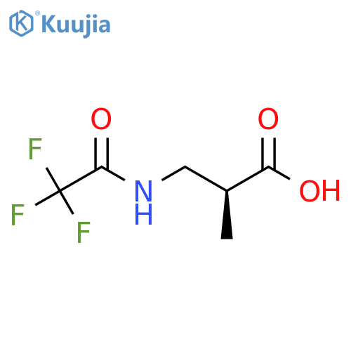(2S)-2-methyl-3-(trifluoroacetamido)propanoic acid structure