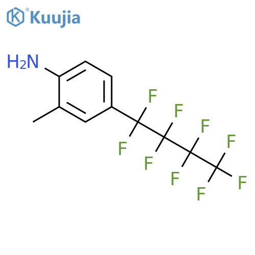 Benzenamine, 2-methyl-4-(nonafluorobutyl)- structure