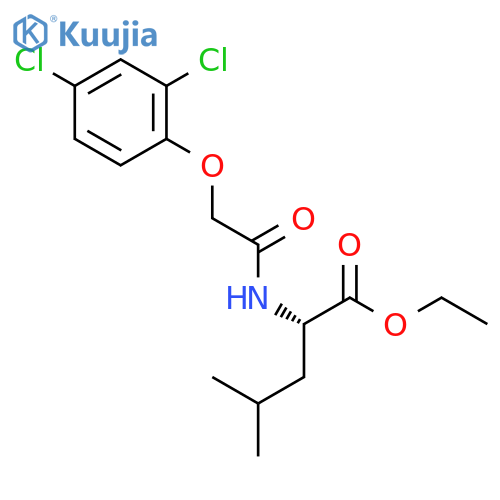 L-Leucine, N-[(2,4-dichlorophenoxy)acetyl]-, ethyl ester structure