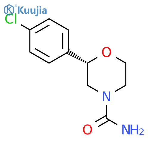 (2S)-2-(4-Chlorophenyl)morpholine-4-carboxamide structure