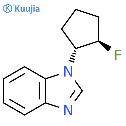 1-[(1R,2R)-2-fluorocyclopentyl]-1H-1,3-benzodiazole structure